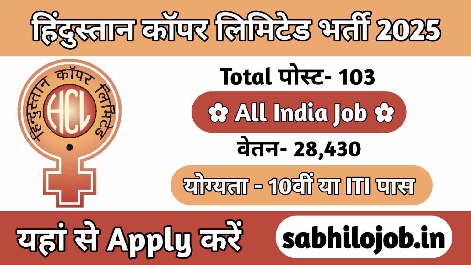 Hindustan Copper Limited Recruitment 2025