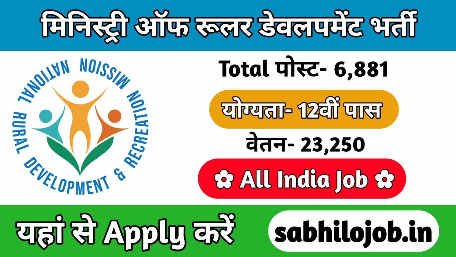 Ministry Of Rural Development recruitment