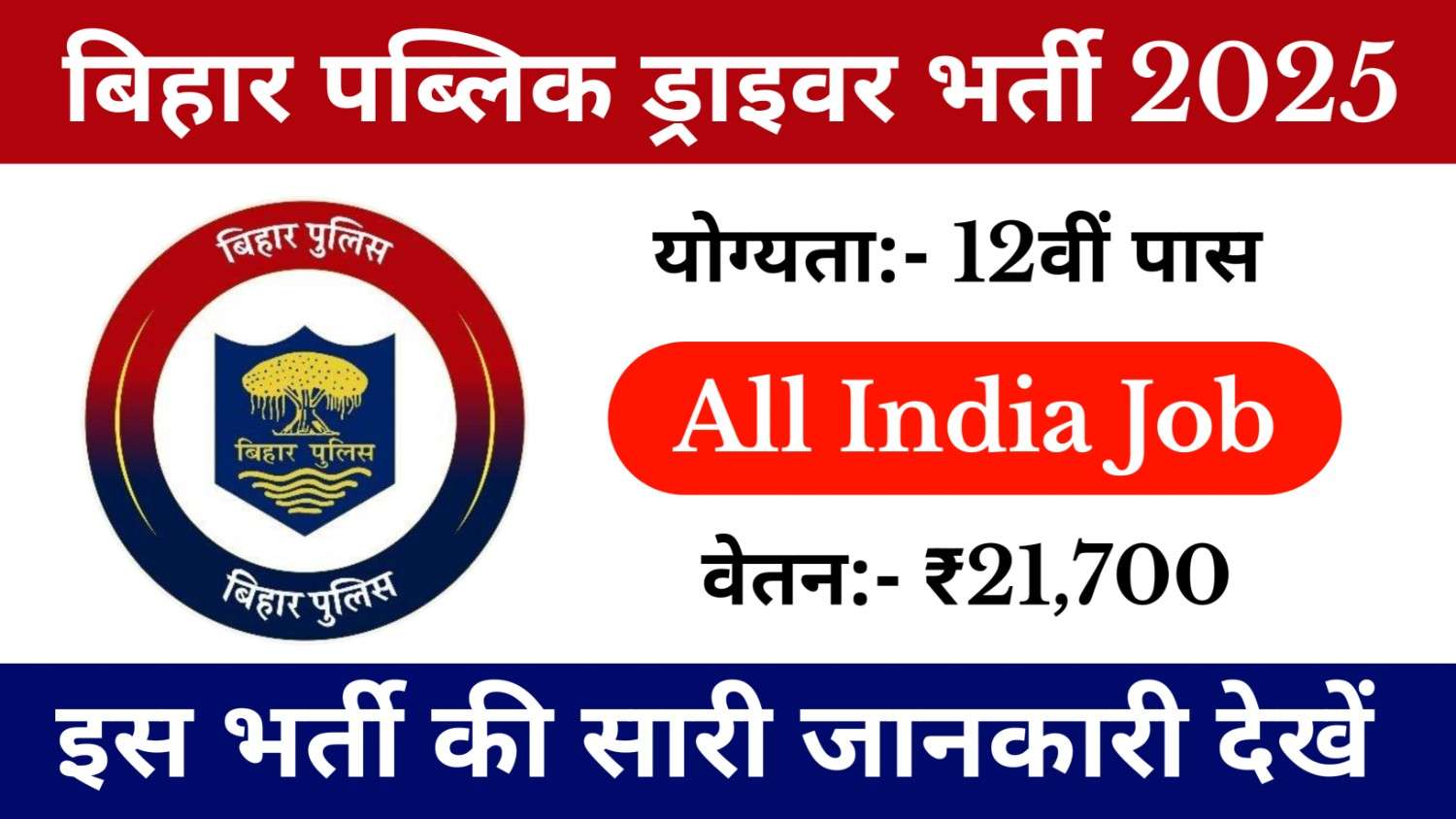 Bihar Police Driver Recruitment 2025