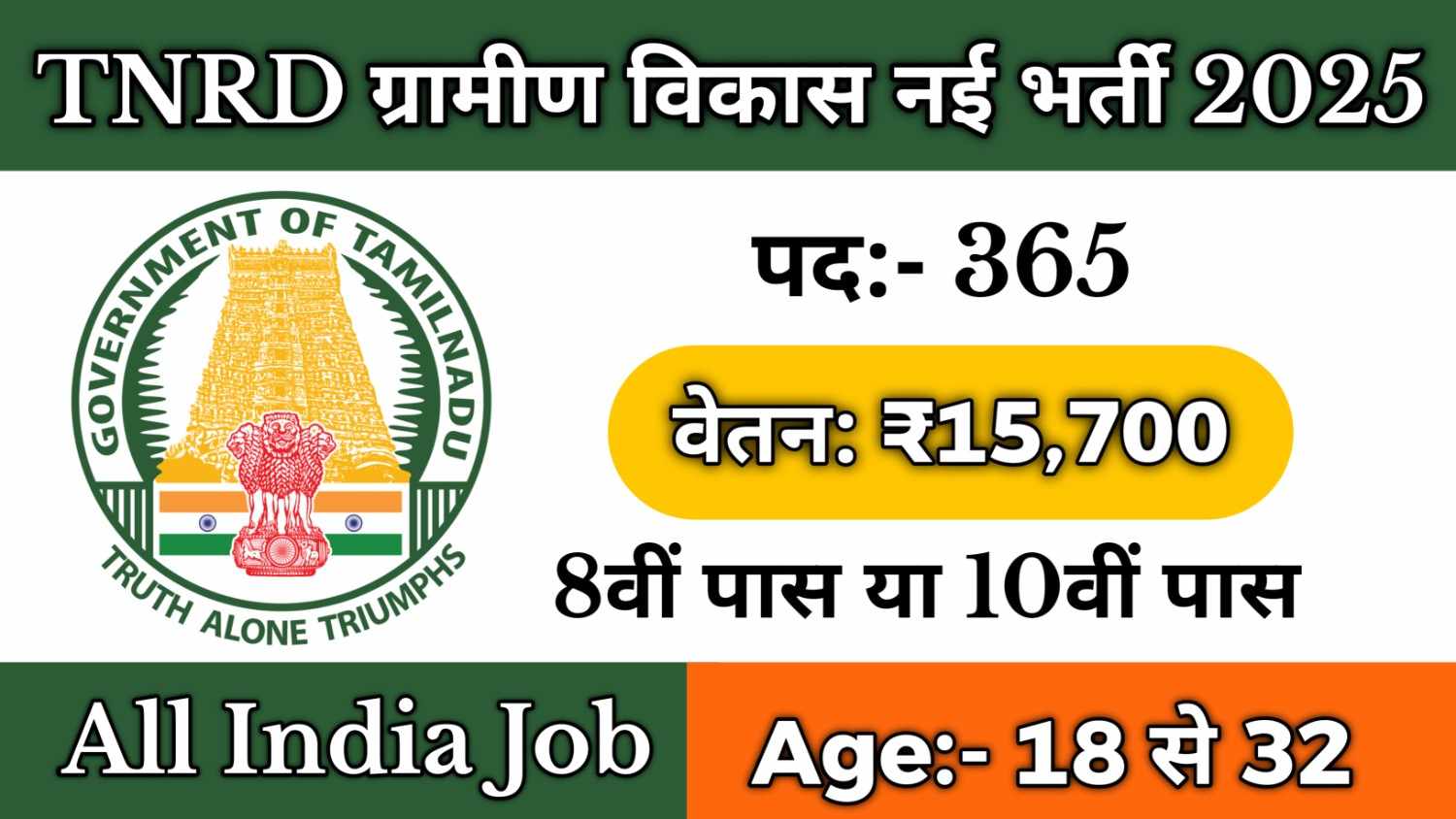 TNRD New Recruitment 2025