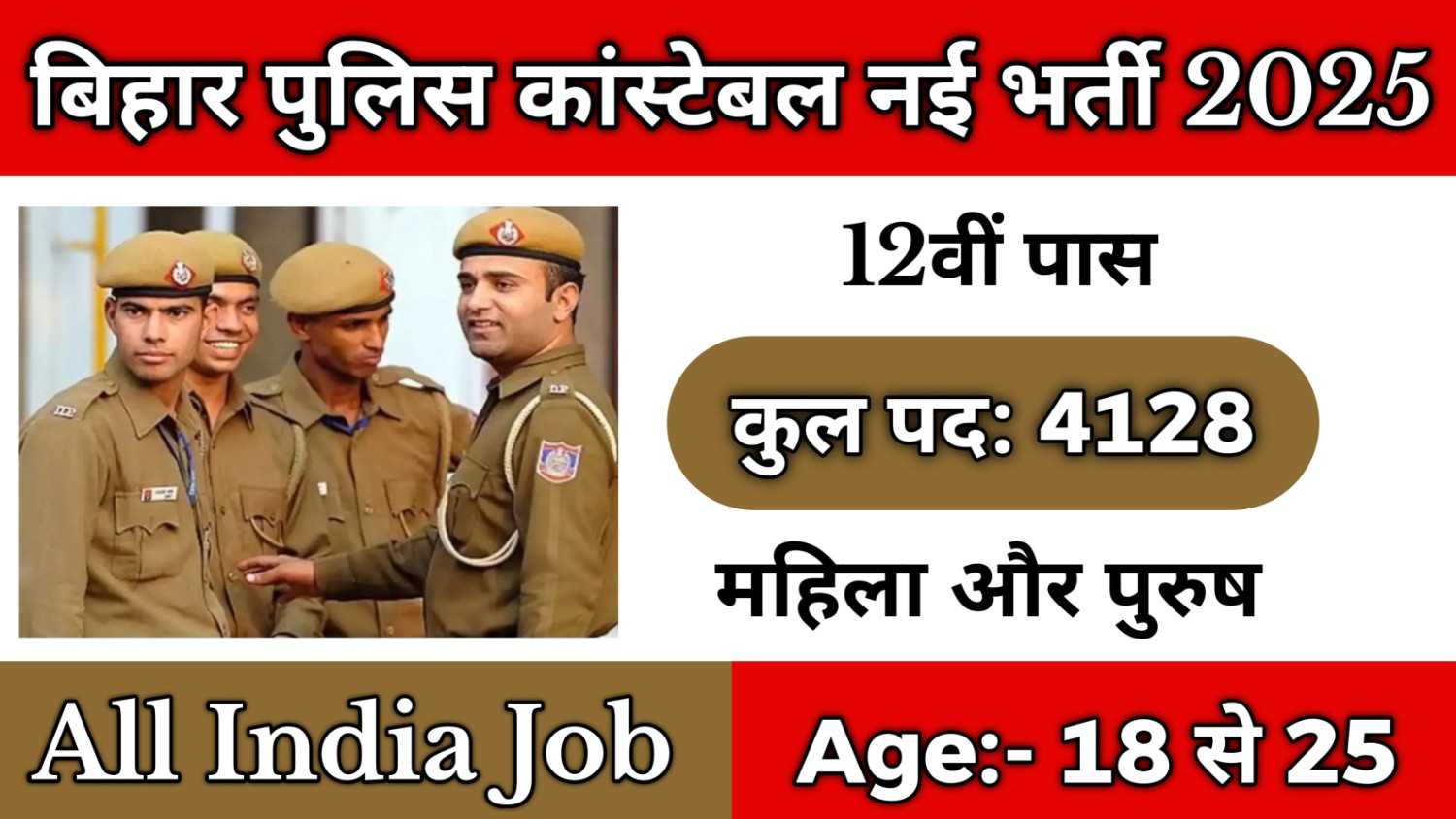 Bihar Police Constable recruitment 2025