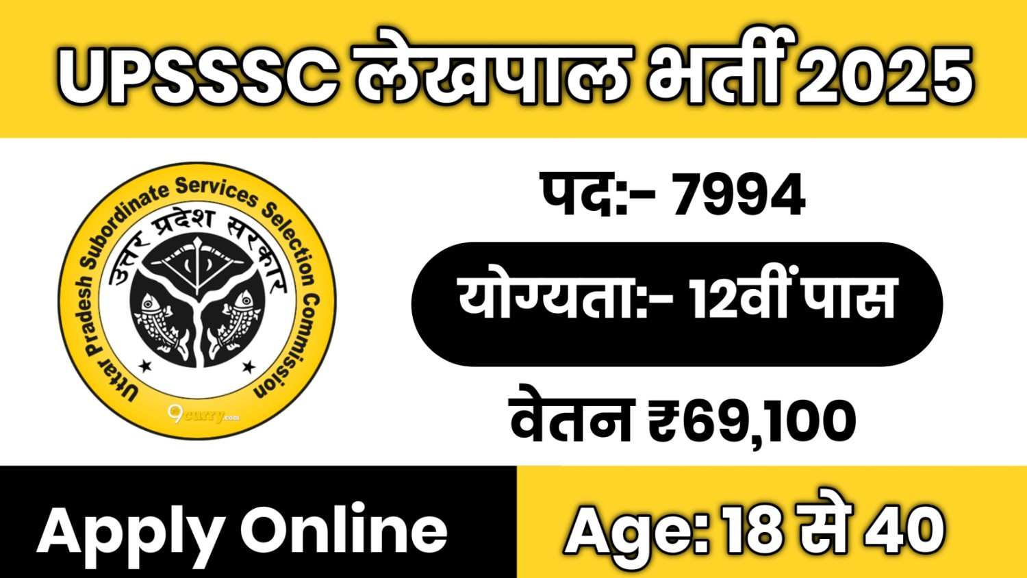 UPSSSC Lekhpal Recruitment 2025