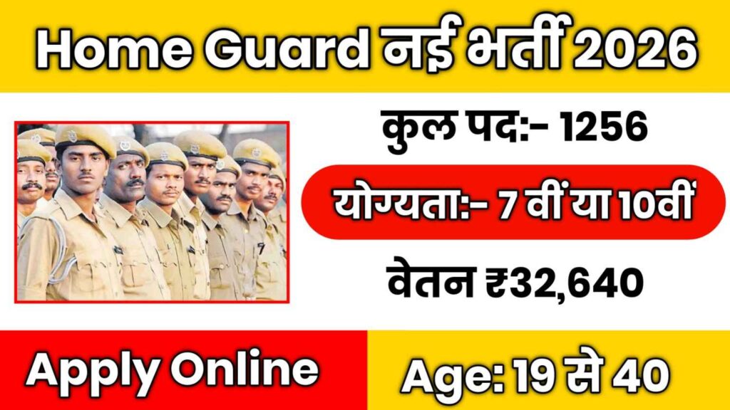 Jharkhand Home guard Recruitment 2026