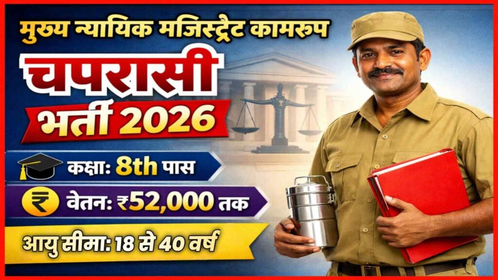 Chief Judicial Magistrate Kamrup Peon Recruitment 2026