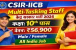 CSIR-IICB Multi-Tasking Staff Recruitment 2026