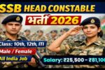SSB Head Constable Recruitment 2026