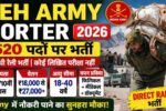 Leh Army Porter Recruitment 2026