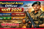 Territorial Army Officer Recruitment 2026