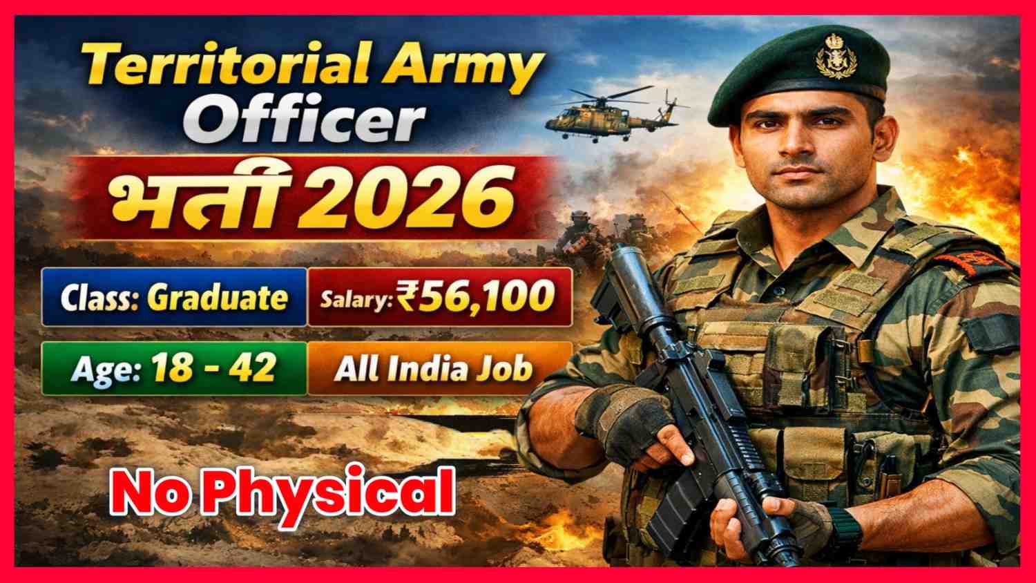 Territorial Army Officer Recruitment 2026