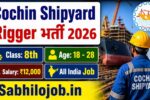 Cochin Shipyard Rigger Recruitment 2026