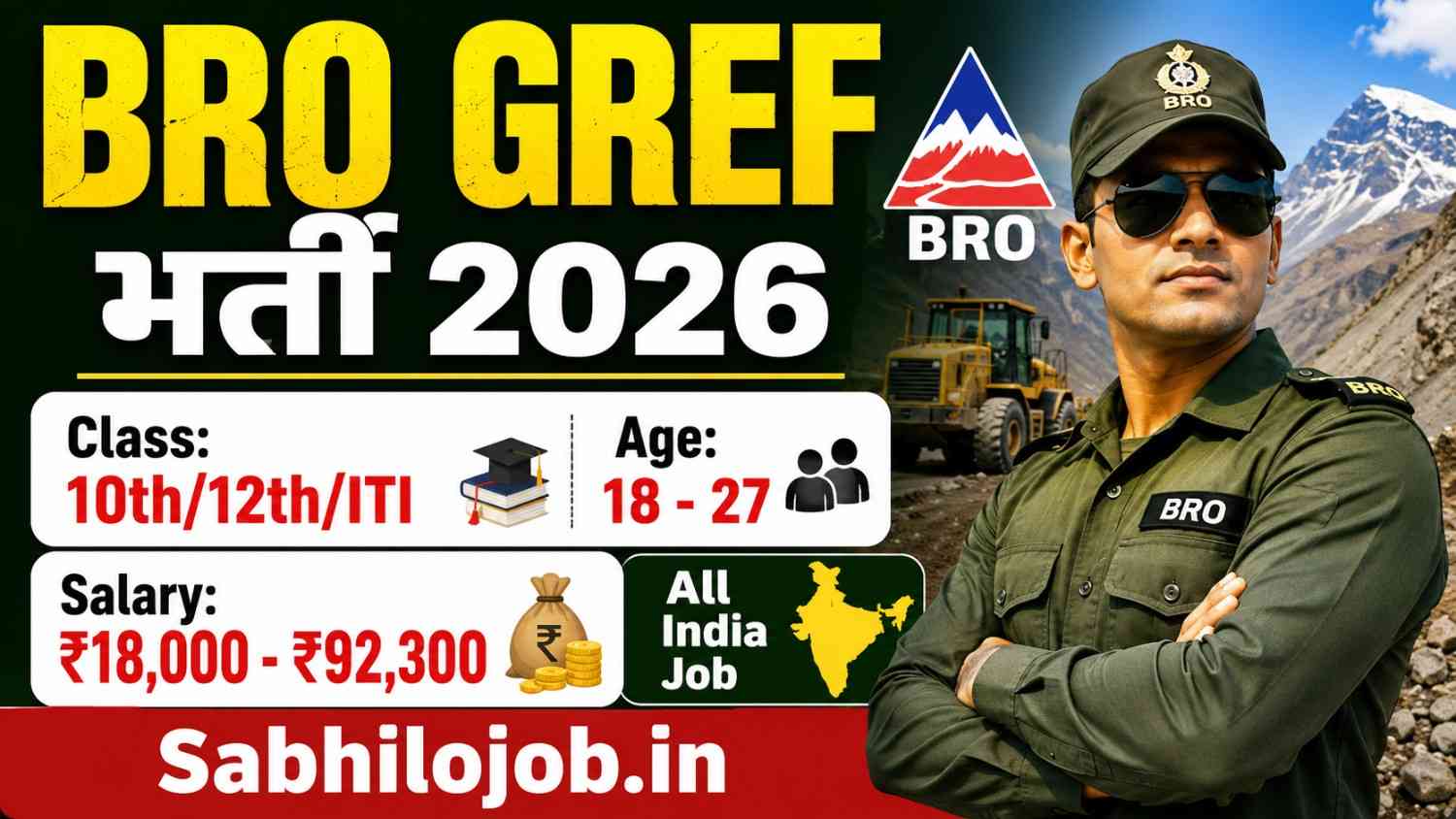 BRO GREF Recruitment 2026