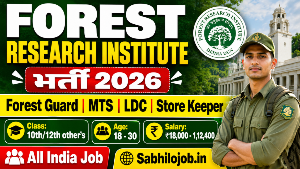 Forest Research Institute Recruitment 2026