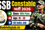 SSB Constable Recruitment 2026