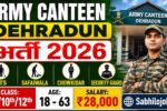 Uttarakhand Sub Area Canteen Recruitment 2026