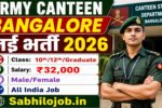 Army Canteen Bangalore Recruitment 2026