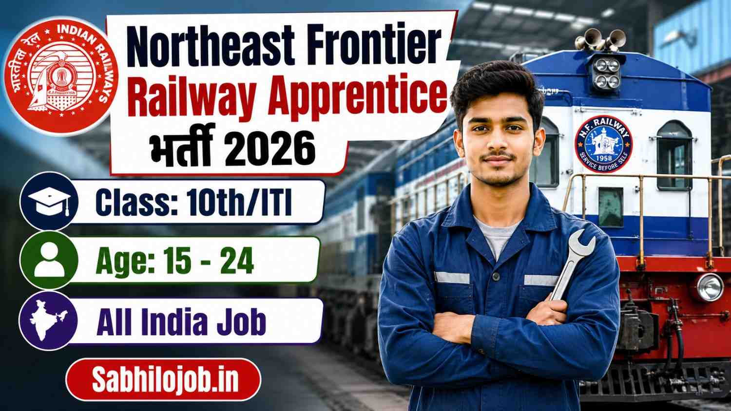 Northeast Frontier Railway Apprentice Recruitment 2026