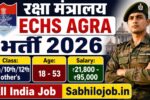 ECHS Agra Recruitment 2026