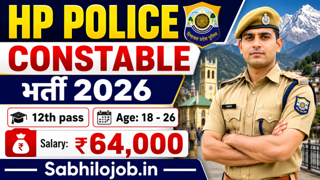 HP Police Constable Recruitment 2026