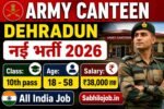 Army Canteen Dehradun Recruitment 2026