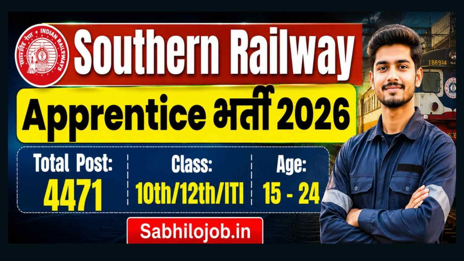 Southern Railway Apprentice Recruitment 2026