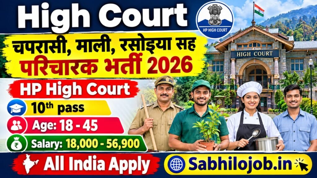 HP High Court Recruitment 2026
