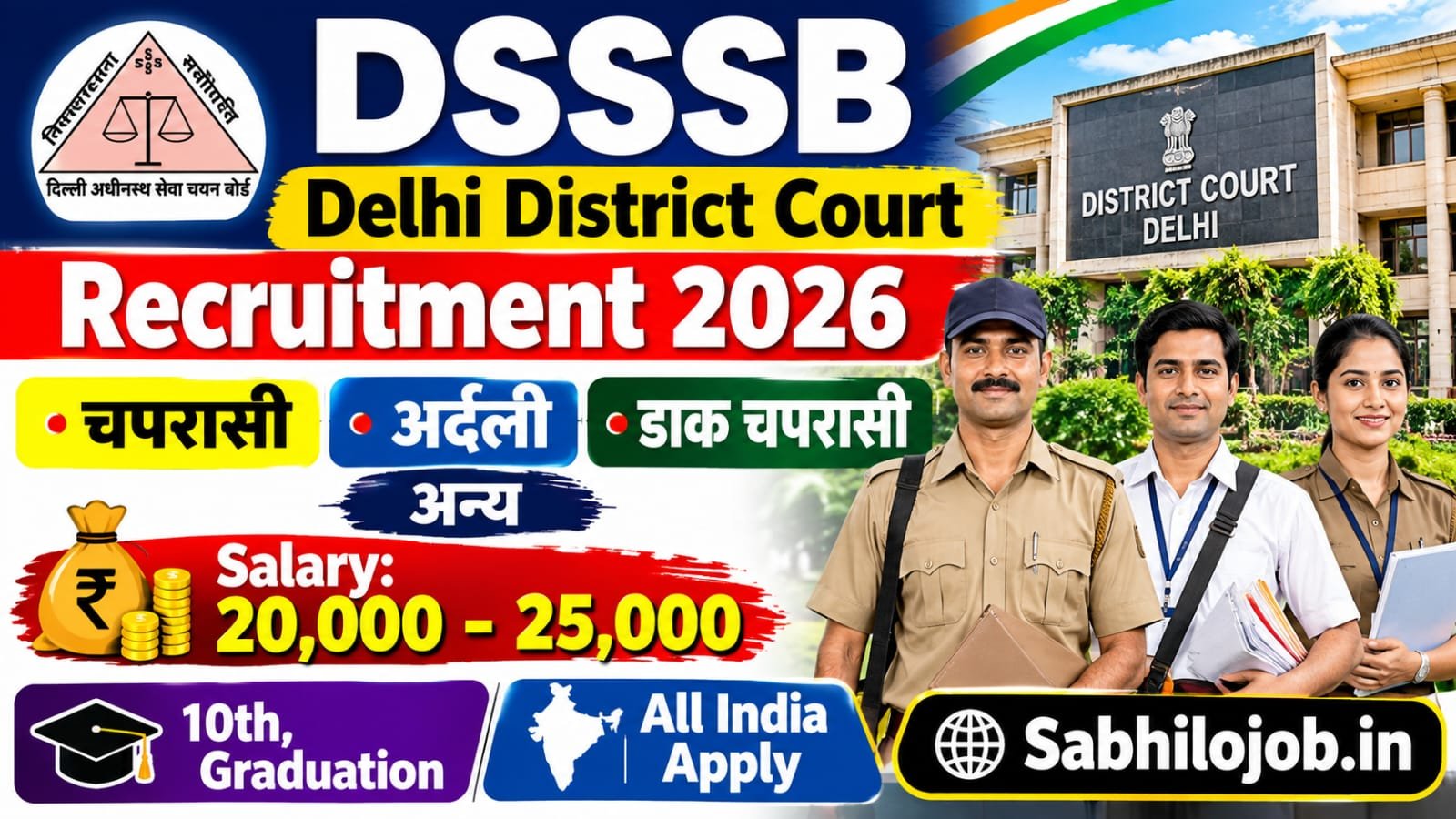 DSSSB Court Recruitment 2026