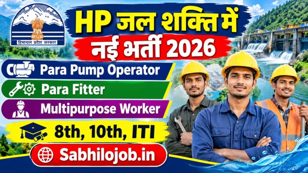 Himachal Pradesh Jal Shakti Vibhag Recruitment 2026