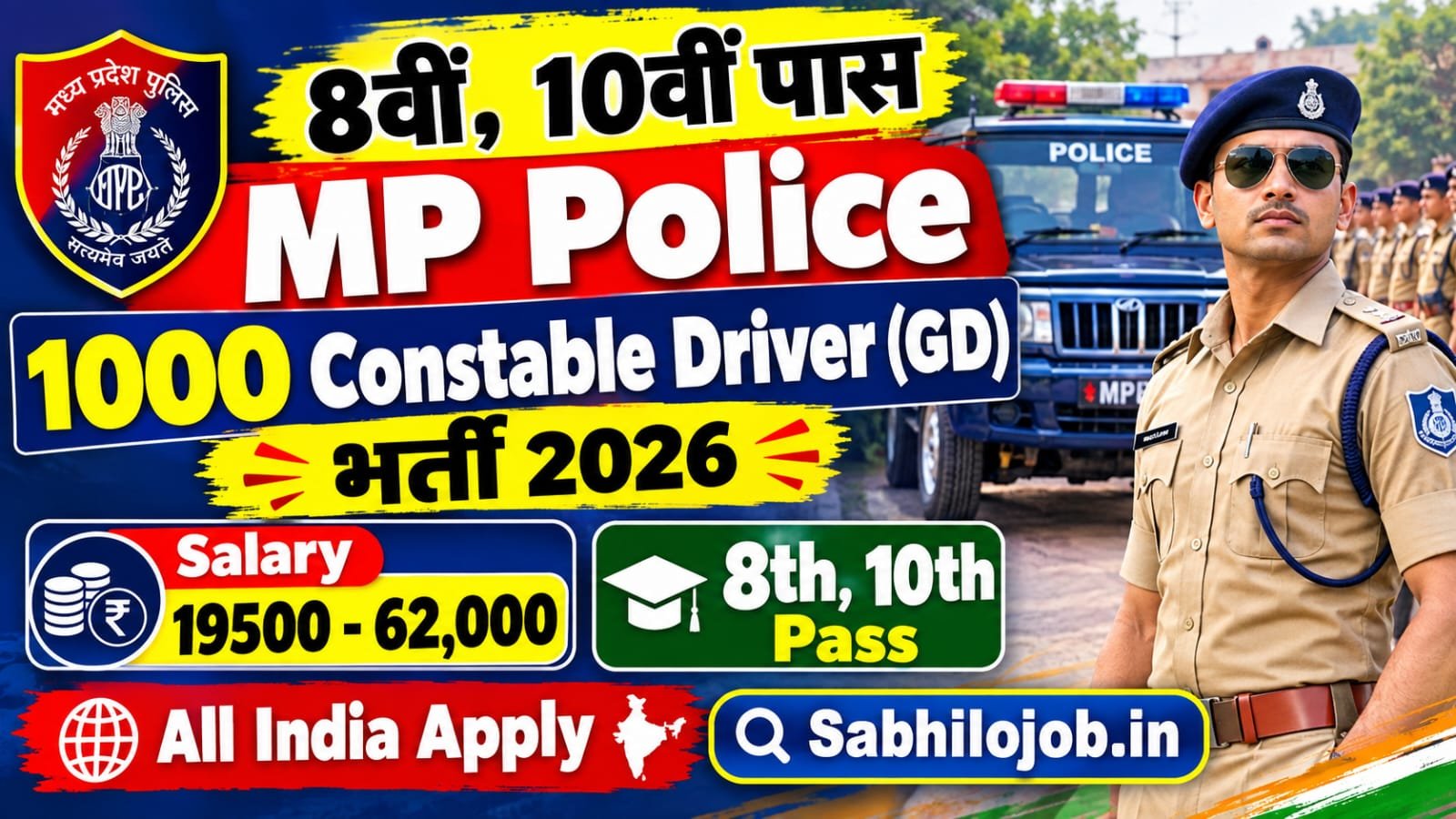 MP Police Constable Driver Recruitment 2026