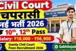Civil Court Gumla Recruitment 2026
