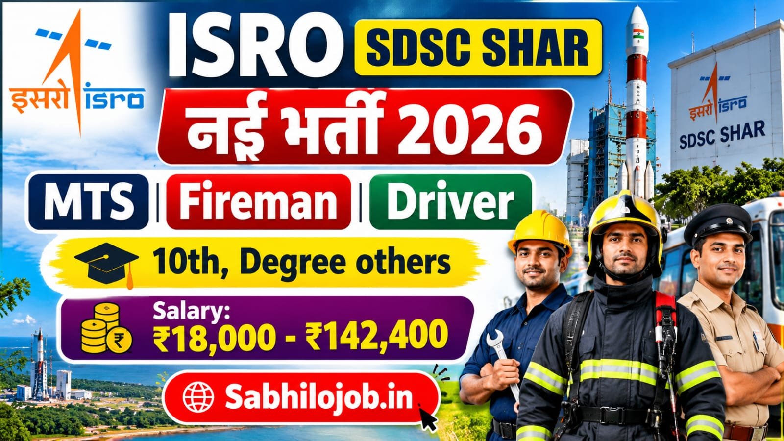 ISRO SDSC SHAR Recruitment 2026